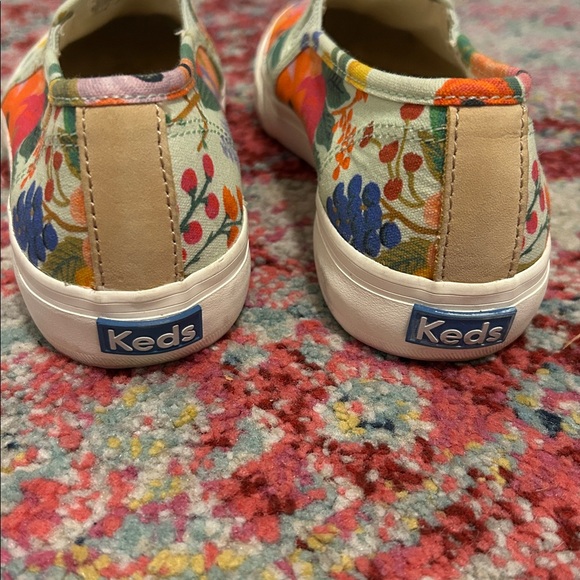Keds Rifle Paper Co Floral Slip-On Canvas Shoes - Picture 4 of 9